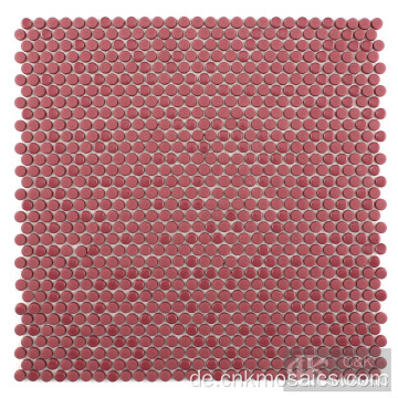 Rote Farbe Emaille Mosaikfliese für die Dekoration
